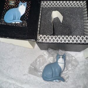 DEPT 56 MILLARD CAT BY MARTIN LEMAN  CLASSIC CATS HANDPAINTED PEWTER FIGURE